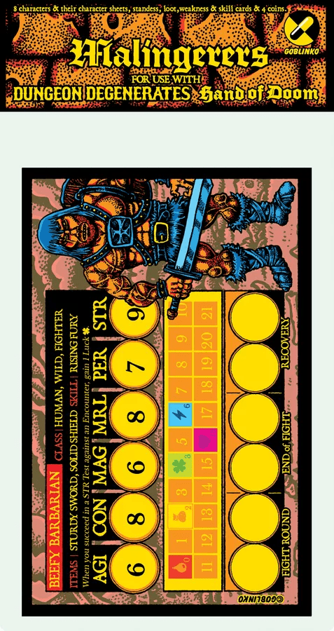 Goblinko Dungeon Degenerates: Malingerers Character Pack - EN