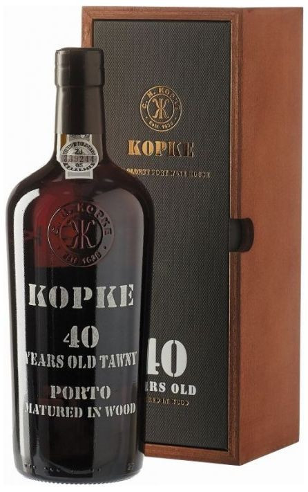 Kopke 40y v dřevěné krabičce 0.75l