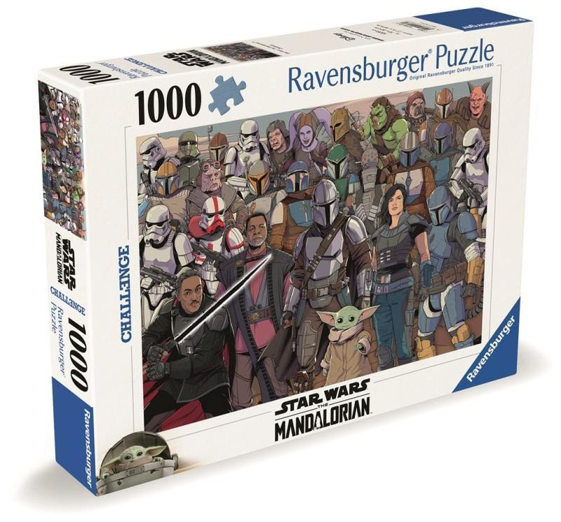 Puzzle Challenge: Star Wars: Mandalorian 1000 dílků