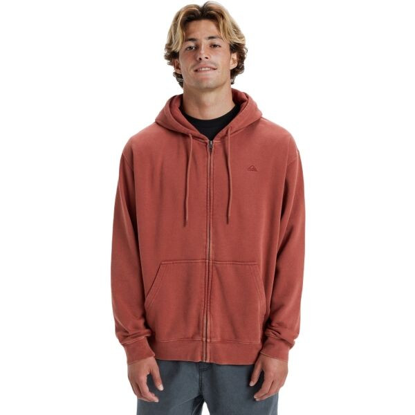 Quiksilver SALT WATER ZIP HOODIE Pánská mikina, červená, velikost