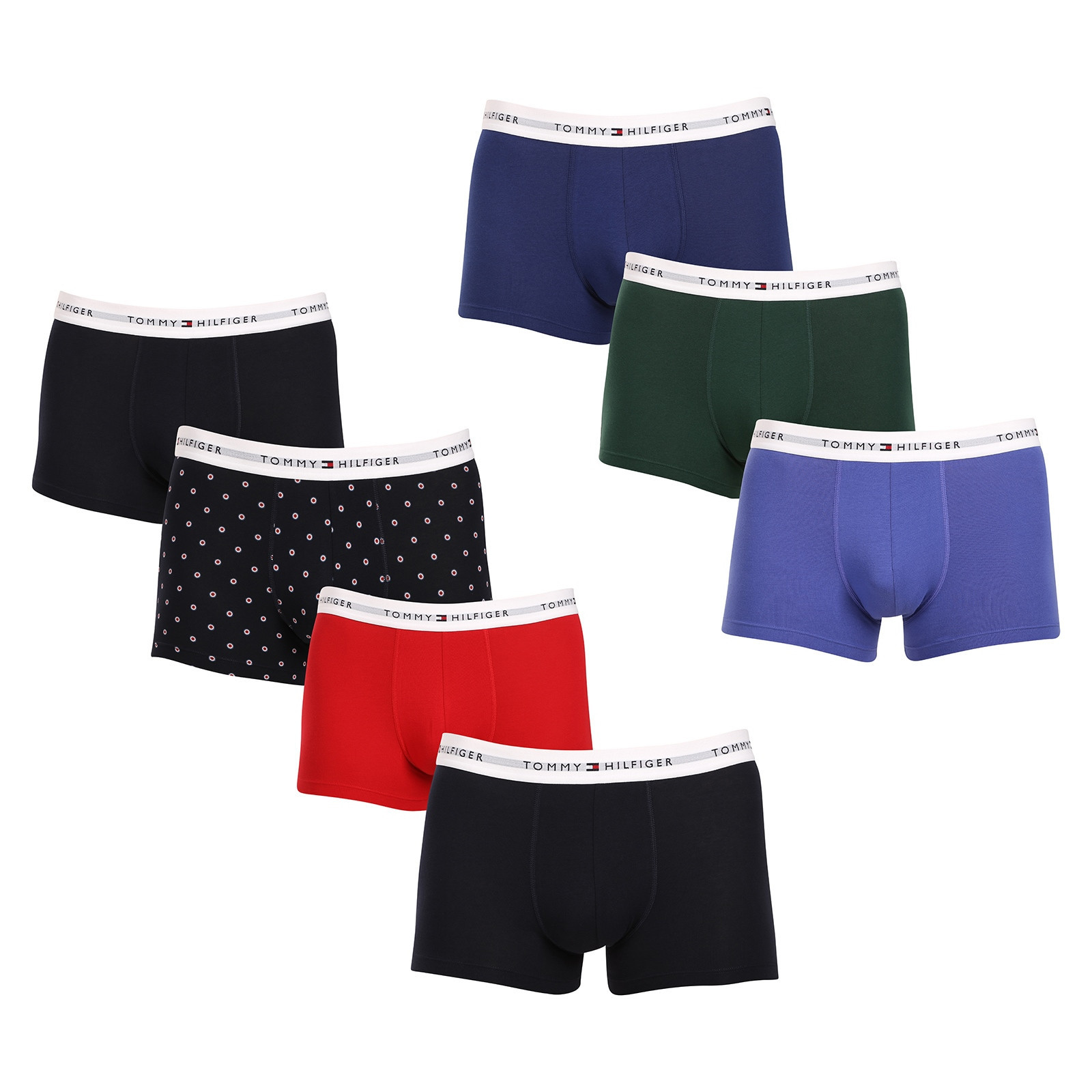 7PACK pánské boxerky Tommy Hilfiger vícebarevné (UM0UM03383 0WO) M, trenky / trenýrky