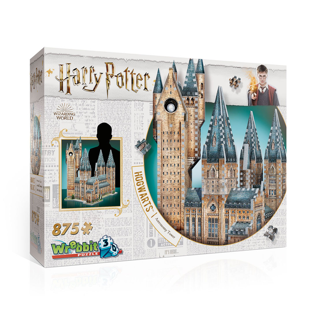 Wrebbit Harry Potter 3D Puzzle: Bradavice - Astronomická věž, 875 dílků - 50cm