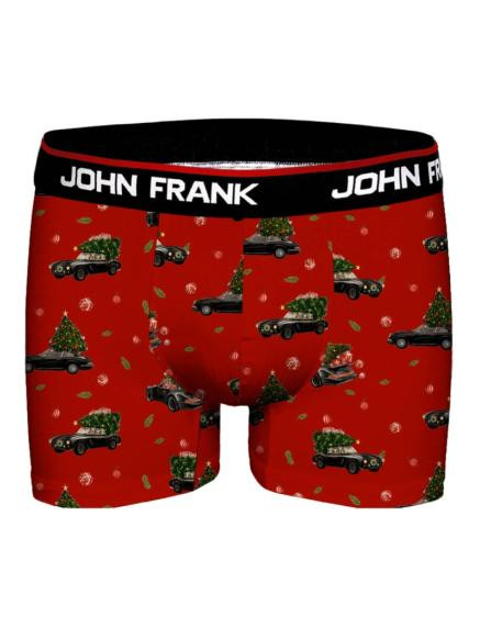 Pánské boxerky John Frank JFBD53-CH-XMAS CAR