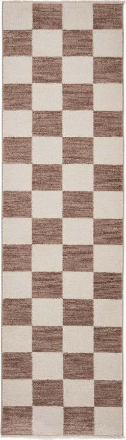 Hnědý běhoun 60x230 cm Baltimore – Think Rugs