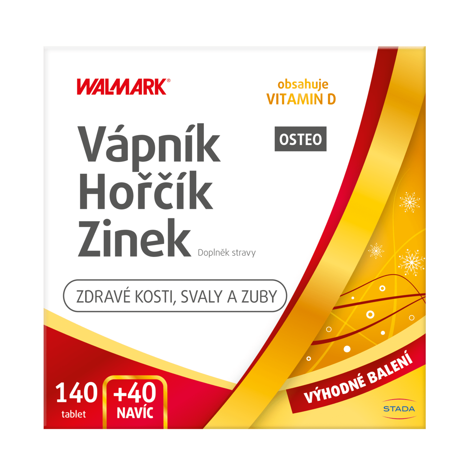 WALMARK Vápník, Hořčík, Zinek Osteo 180 tablet