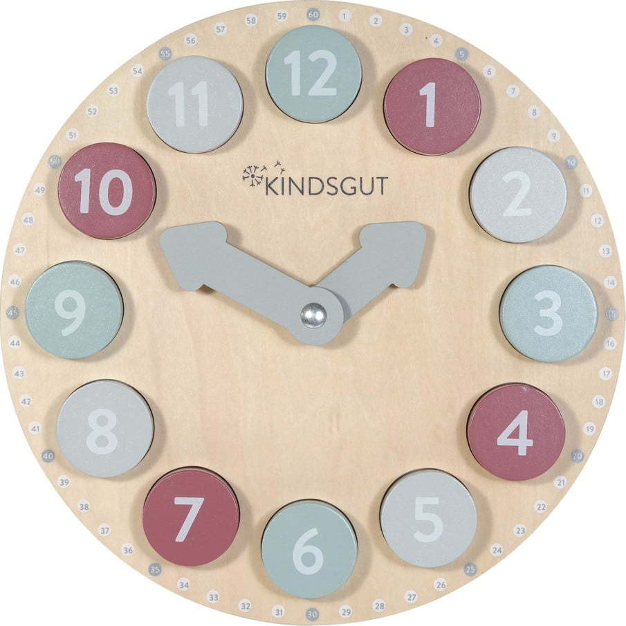 Dřevěné vkládací puzzle Clock – Kindsgut