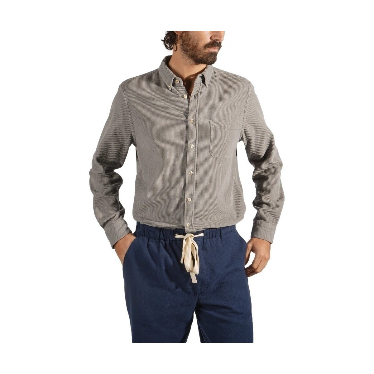 Portuguese Flannel  Lobo Shirt - Grey  Šedá