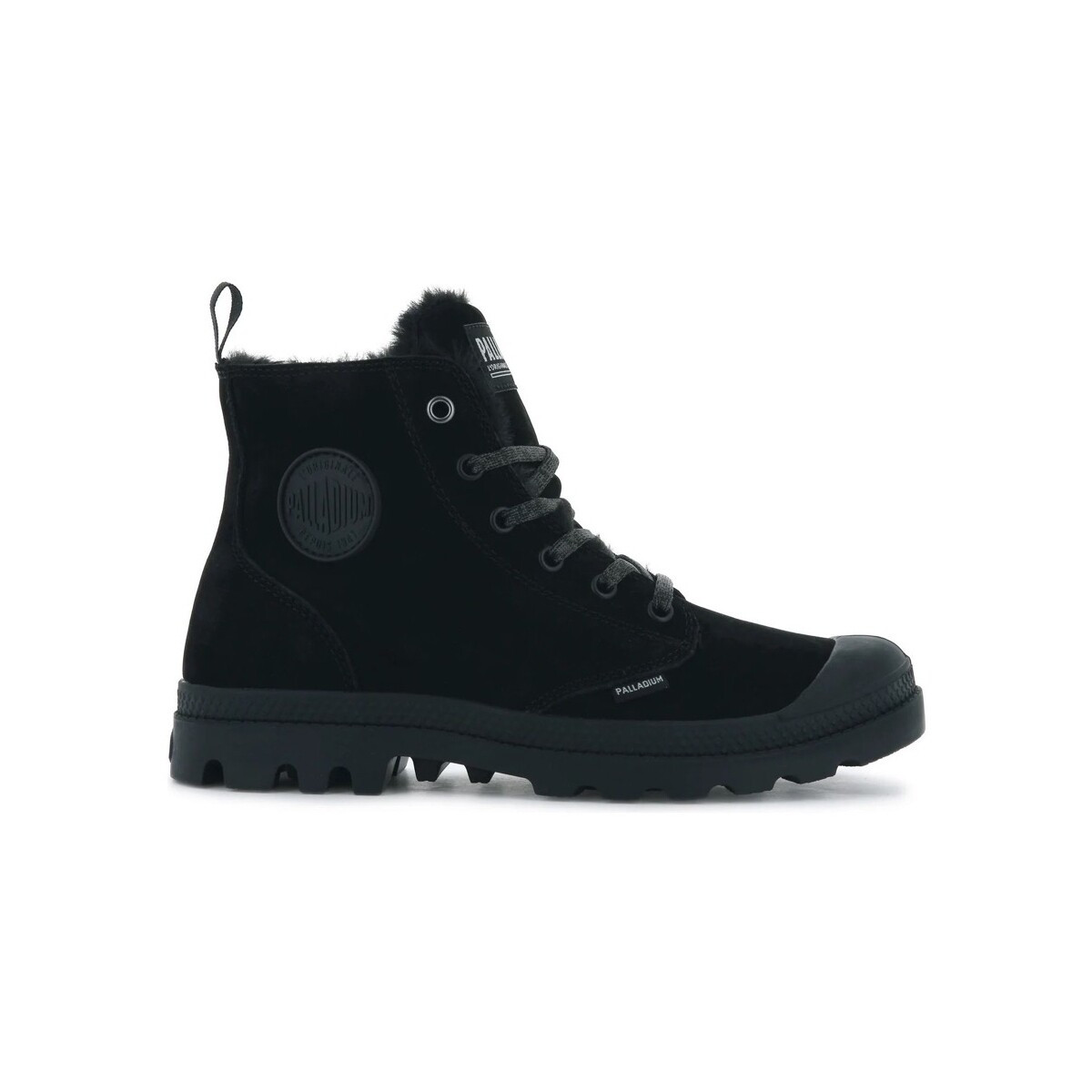 Palladium  Pampa Hi Zip Wool - Black  Černá