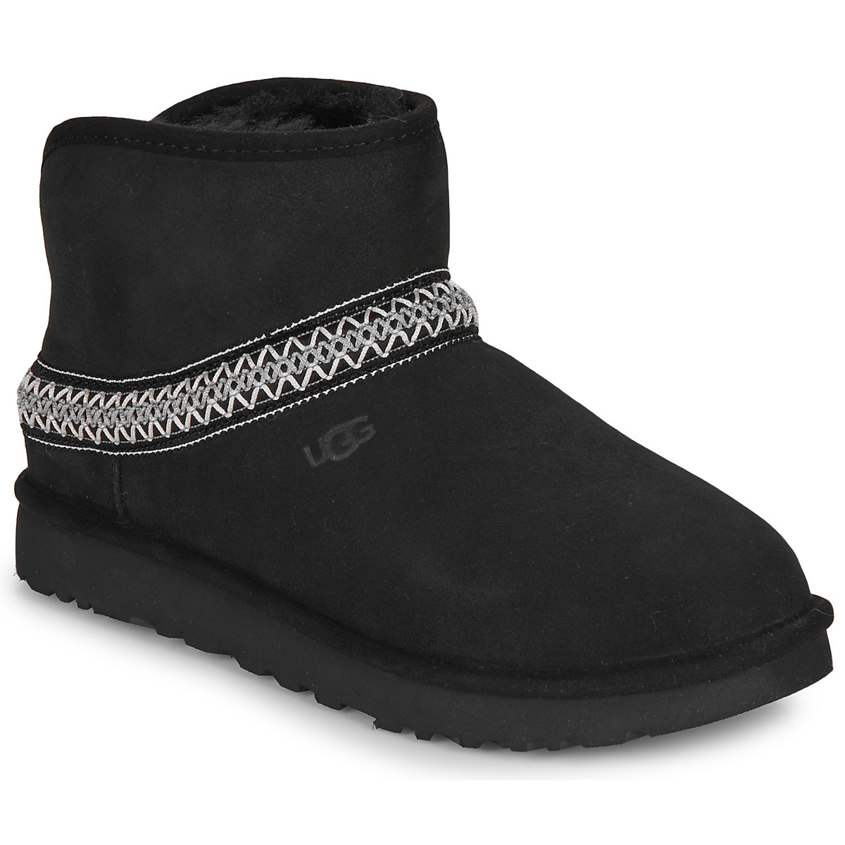 UGG  CLASSIC MINI CRESCENT  Černá