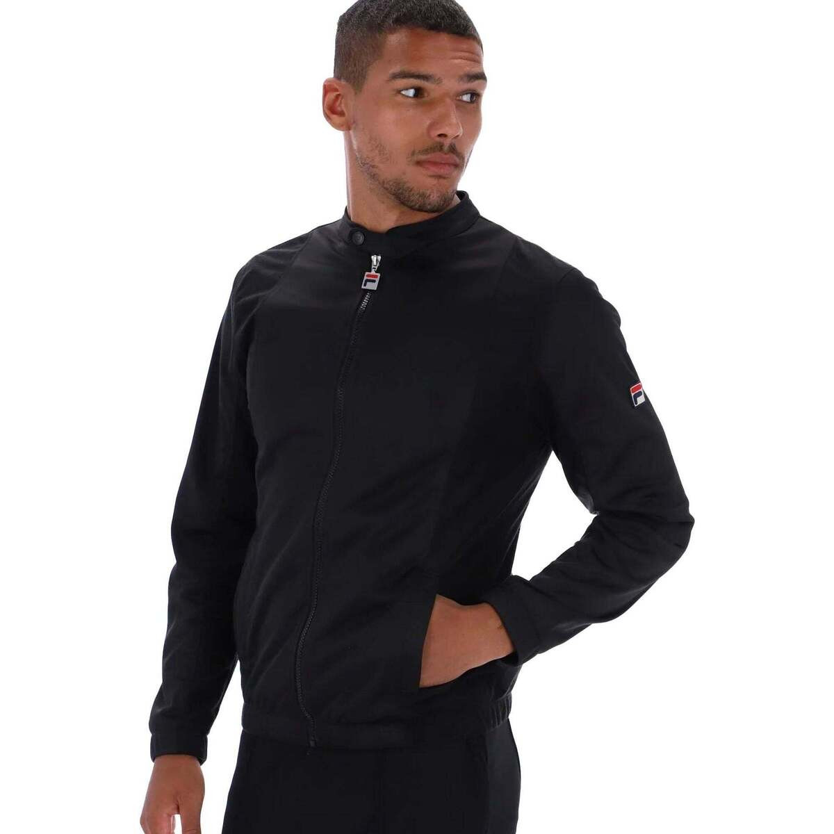 Fila  Ricky Cut   Sew Panel Track Top Jacket Black  Černá