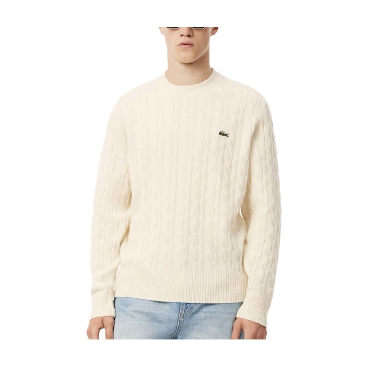 Lacoste  AH2924 SWEATER  Bílá