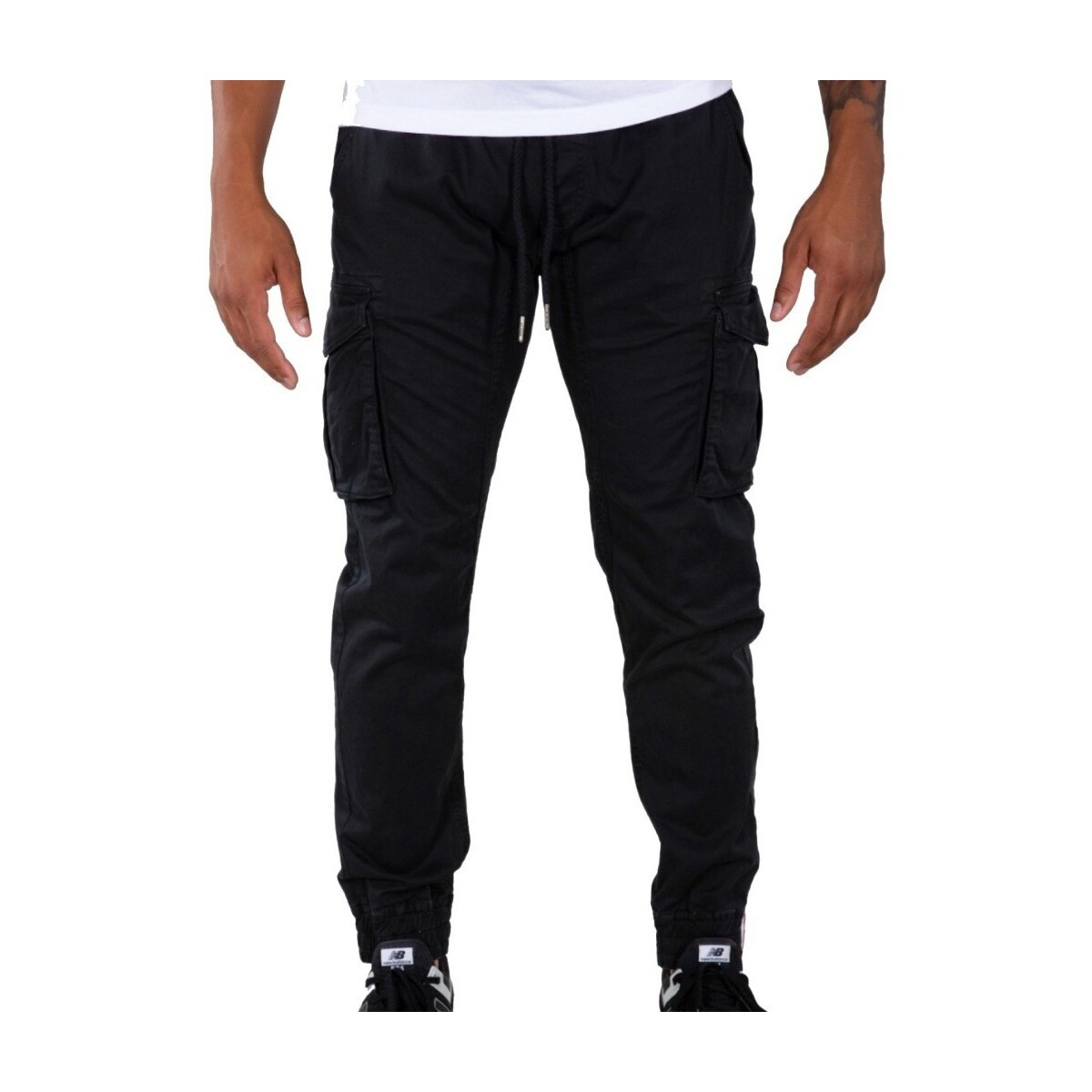 Alpha  COTTON TWILL JOGGER  Černá