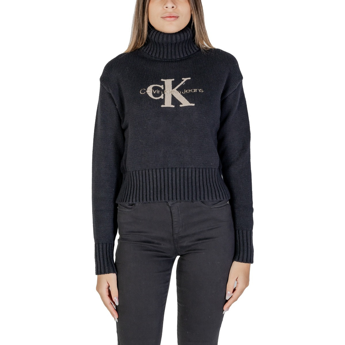 Calvin Klein Jeans  CHENILLE MONOLOGO J20J224229  Černá