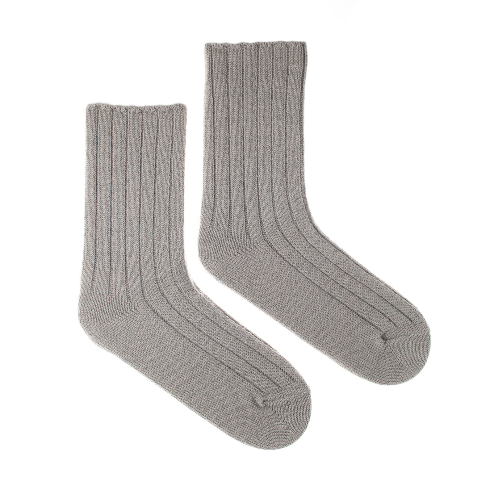 Vlněné ponožky Vlnáč rebro šedý
