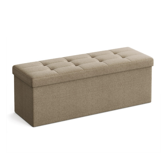 Taburet s úložným prostorem OTTOMAN 110x38 cm, světle hnědý