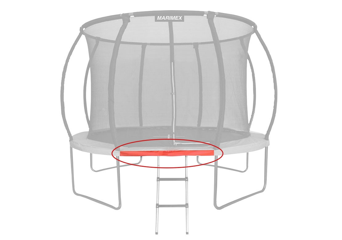 Náhradní trubka rámu pro trampolínu Marimex Premium 305 cm - 119 cm (širší konce)