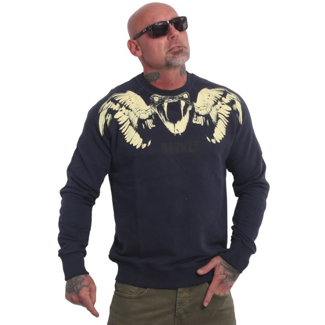 Mikina Yakuza Snake Raglan - navy, 4XL