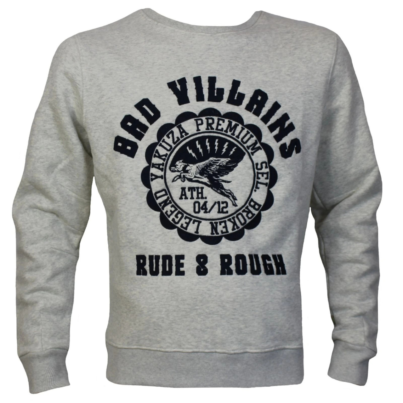 Mikina Yakuza Premium Bad Rude Rough - šedá, 3XL