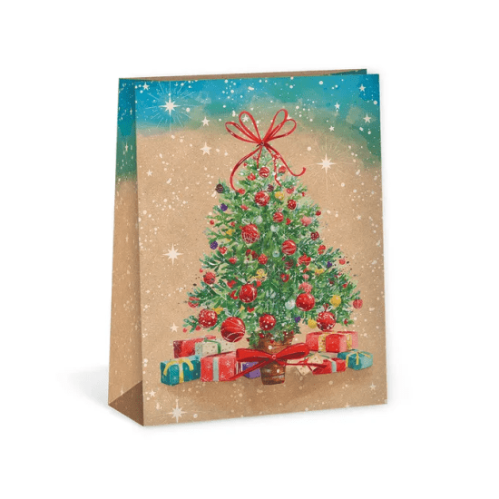 Argus Vánoční dárková taška NATUR - 18,3 x 24,3 cm - 0844-0087