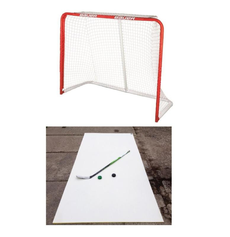 Bauer Deluxe Rec Steel Goal 54 branka + WINNWELL Shooting Pad 3mm 300x150x0,3 cm