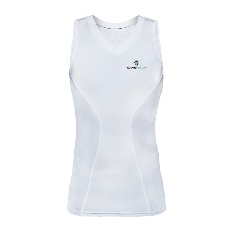 GAMEPATCH COMPRESSION SHIRT SLEEVELESS WHITE