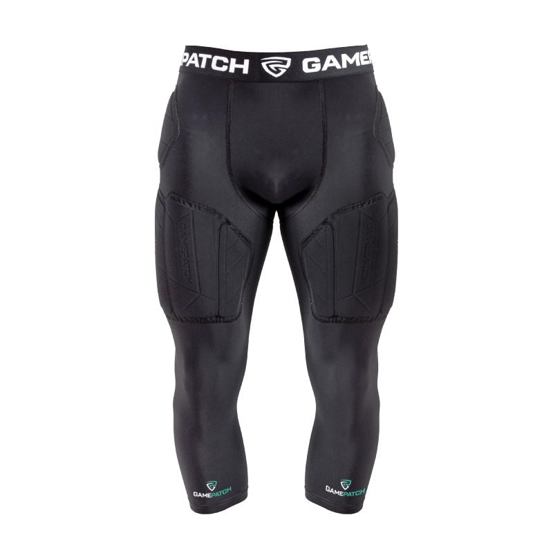 GAMEPATCH PADDED 3/4 TIGHTS PRO+ BLACK