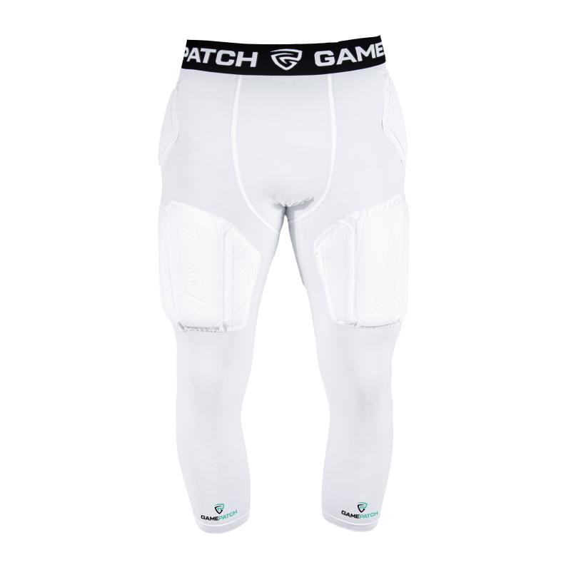 GAMEPATCH PADDED 3/4 TIGHTS PRO+ WHITE