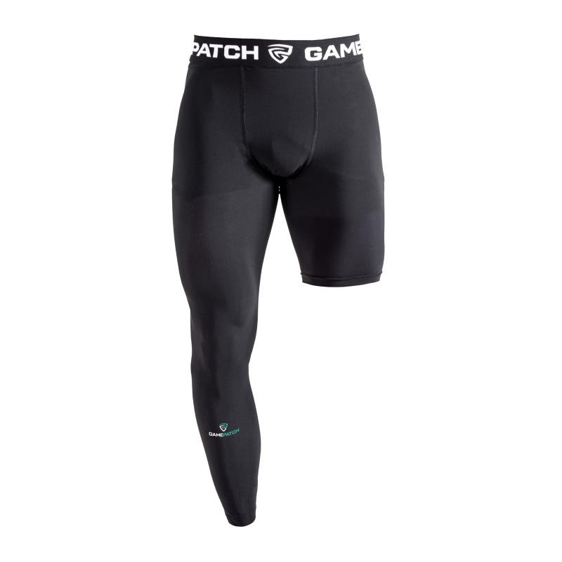 GAMEPATCH SINGLE-LEG TIGHTS RIGHT BLACK