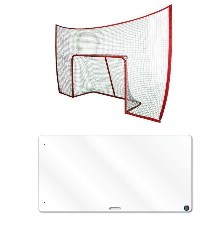 Merco Target FG branka s postranní sítí + Hockey Revolution My Shoot Pad 150x75x3 cm