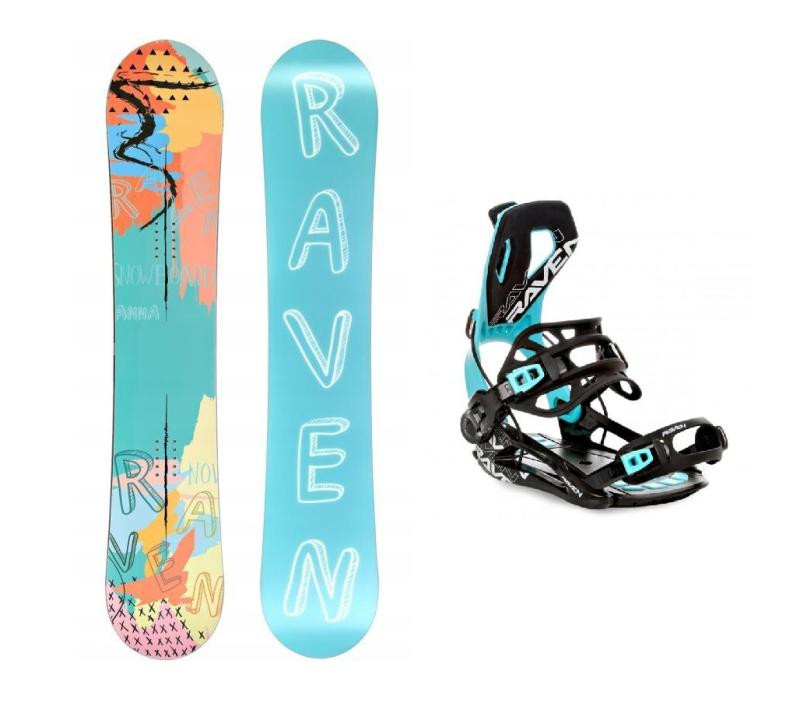 Raven Anna snowboard + Raven Fastec FT360 black/mint vázání