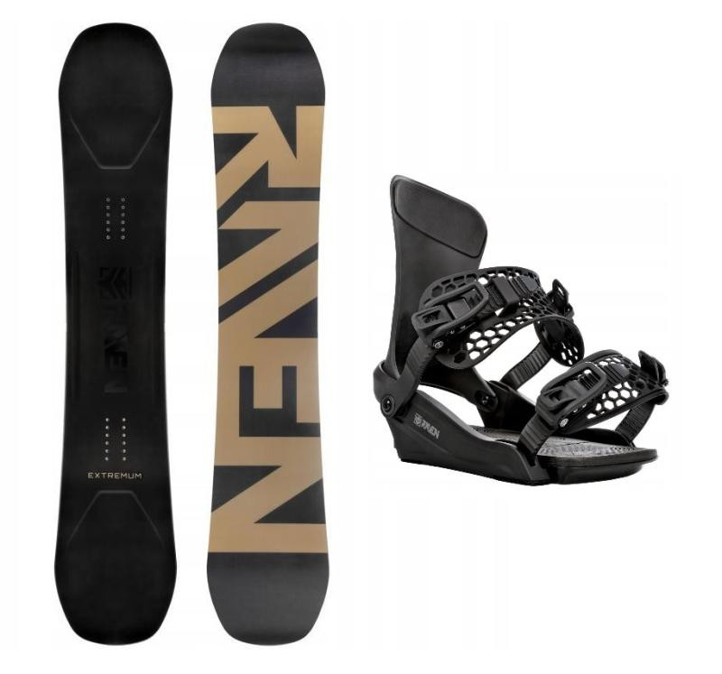 Raven Extremum Carbon Gold snowboard + Raven King black vázání