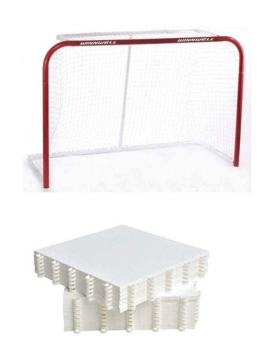 WINNWELL 72 branka + Hockey Revolution Hockey Tiles desky (18 ks)