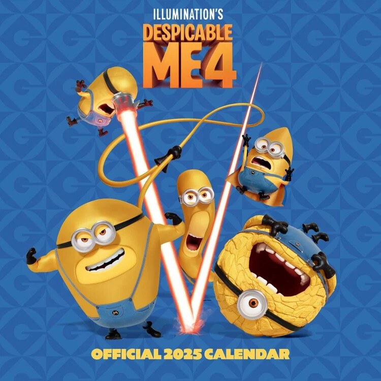 DANILO Kalendář 2025 Despicable Me 4 Movie, 30 x 30 cm