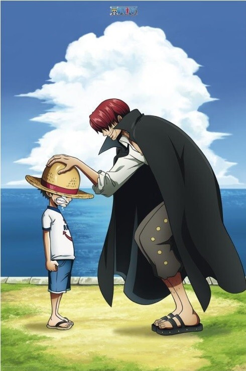 GB EYE Plakát, Obraz - One Piece - Shanks & Luffy, 61 × 91.5 cm