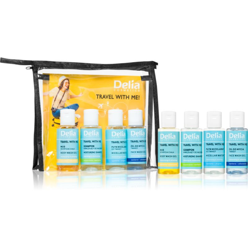 Delia Cosmetics Travel with me cestovní sada (na obličej, tělo a vlasy)