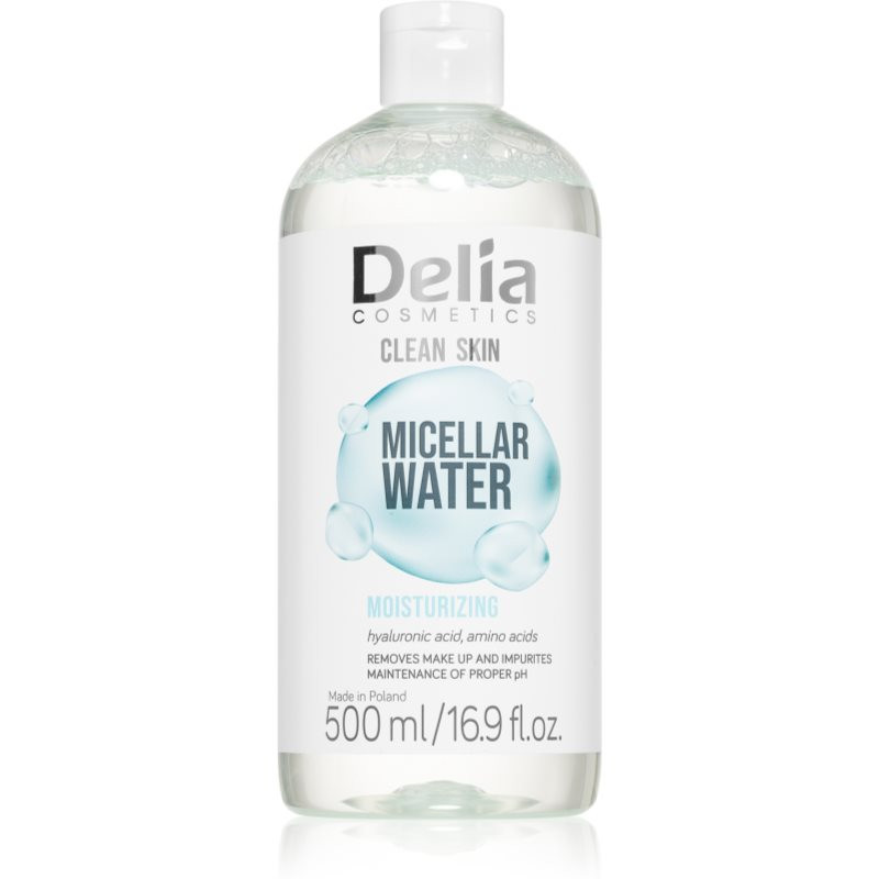 Delia Cosmetics Clean Skin micelární voda s hydratačním účinkem 500 ml