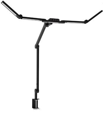 FK technics LEDLAMID+ LED stolní pracovní lampa 24W, 3000 - 6500 K, Ra >92, stmívatelná, černá, šroub