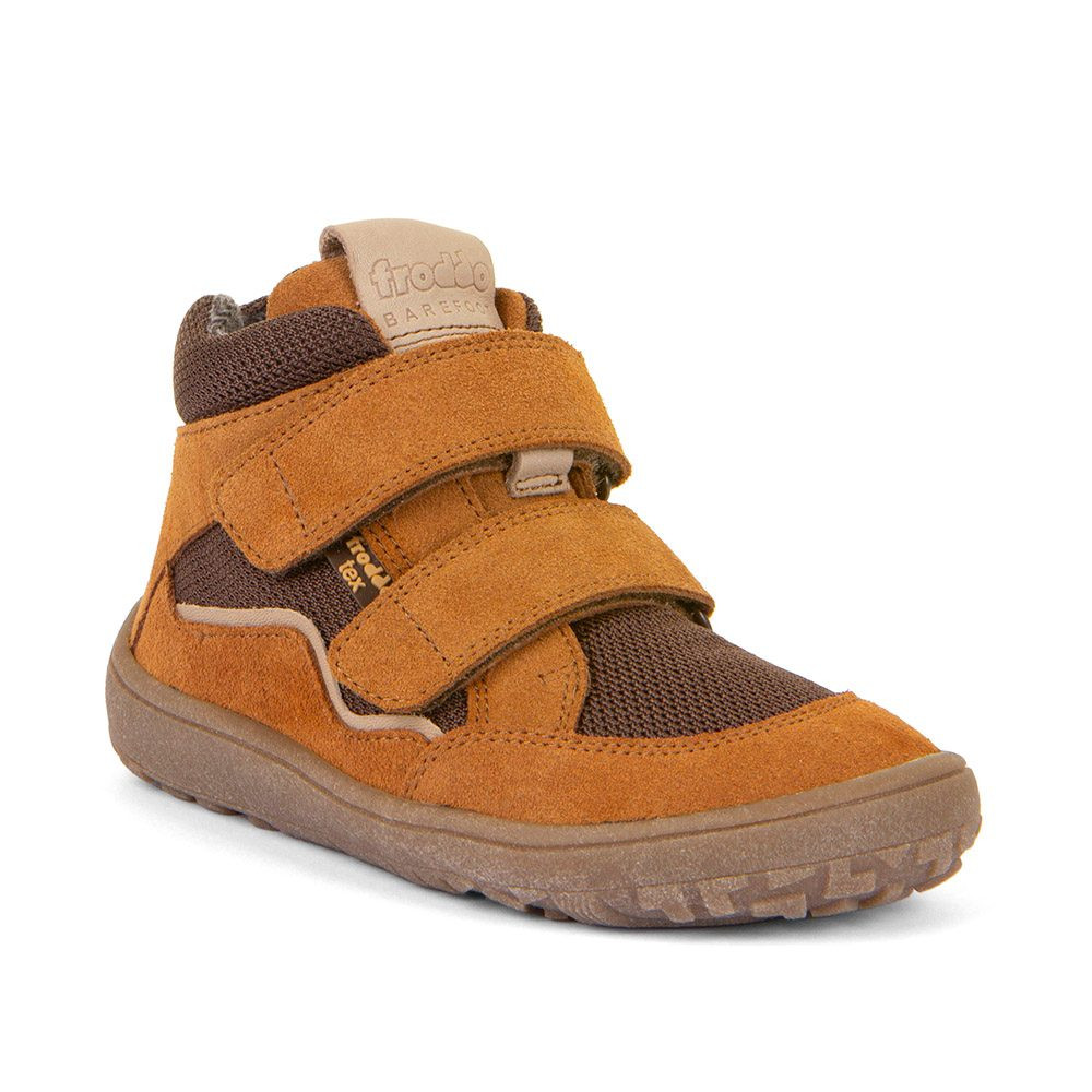 Dětské zimní barefoot boty TEX WOOL Cognac, Froddo, G3110254-14W, hnědá - 23