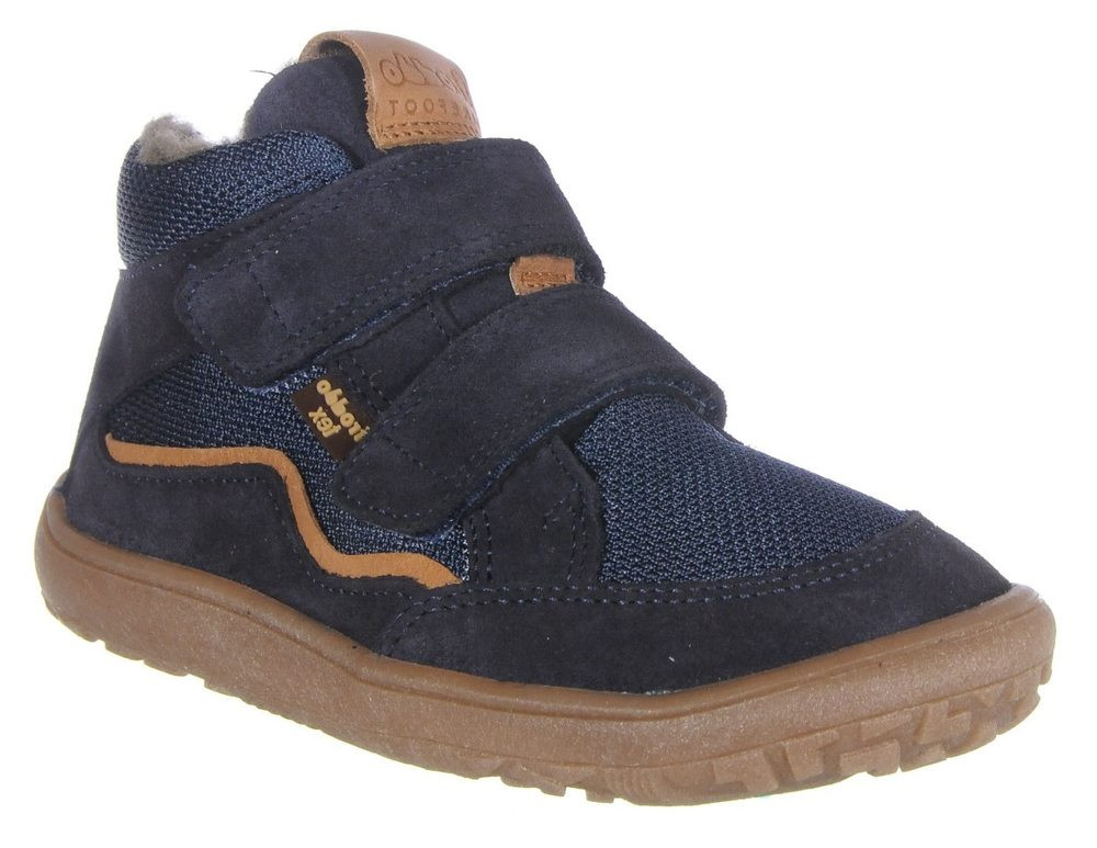 Chlapecké zimní barefoot boty TEX WOOL Dark Blue, Froddo, G3110254-W, tmavě modrá - 23
