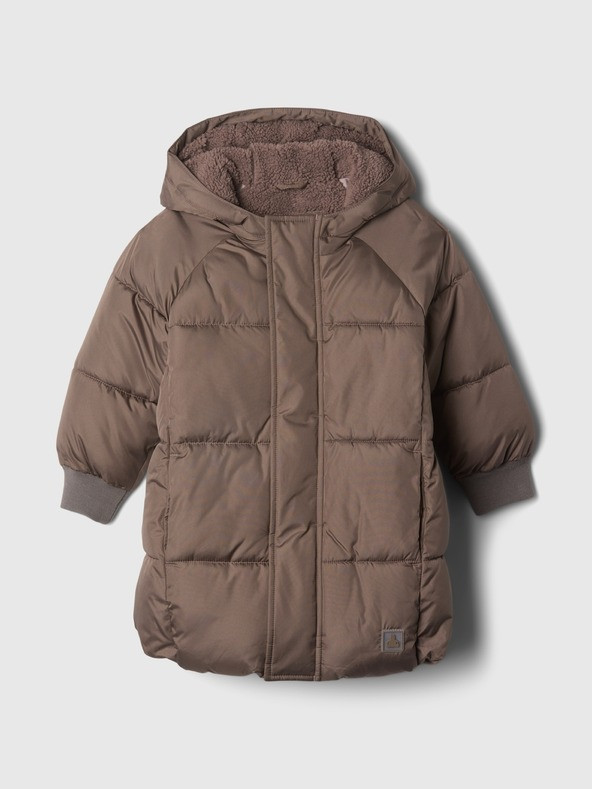 GAP PrimaLoft® Bunda dětská Hnědá