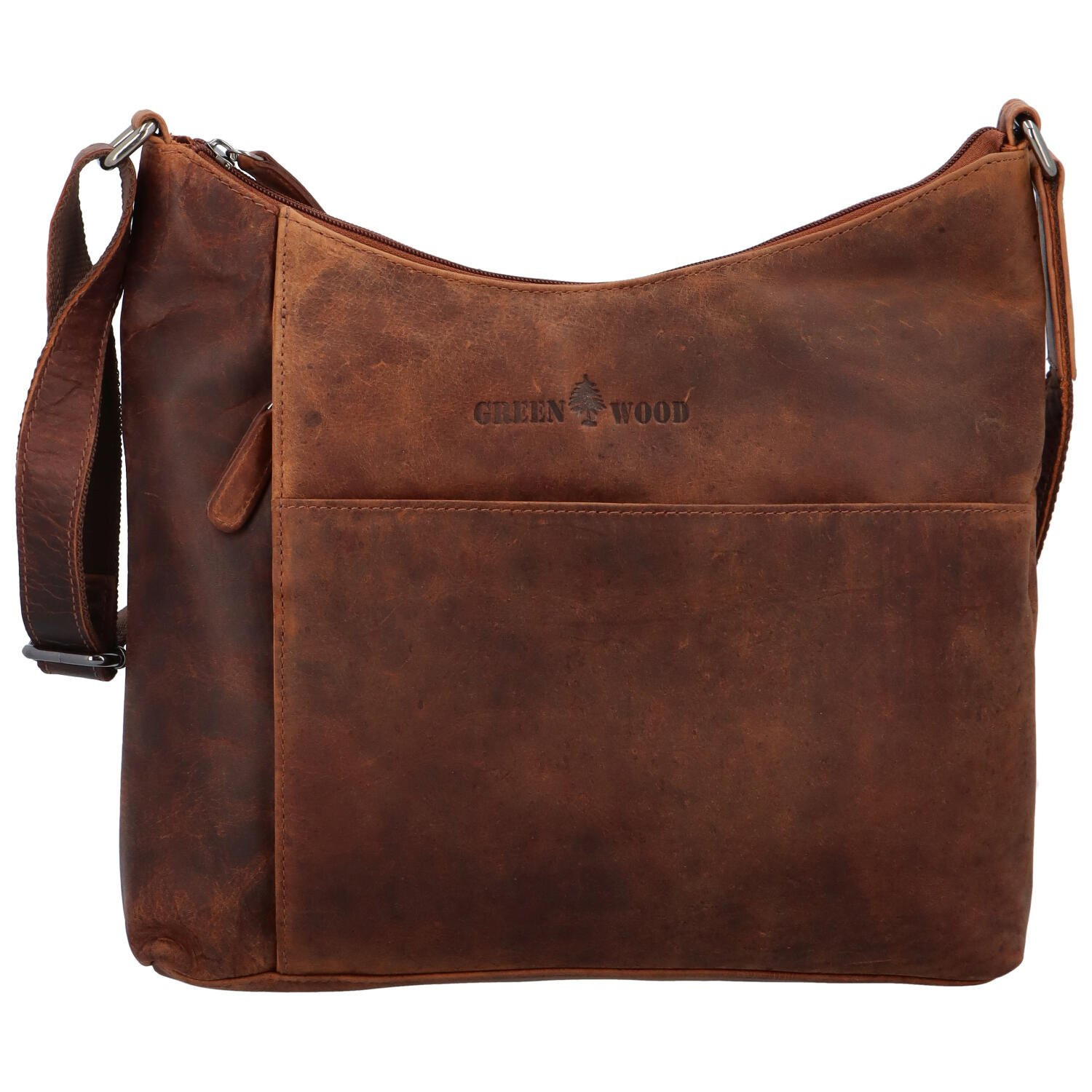 Dámská kožená kabelka Greenwood dream life, hnědá