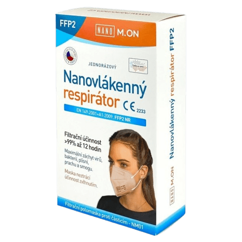 NANO M.ON nanovlákenný respirátor FFP2 tělový 10ks