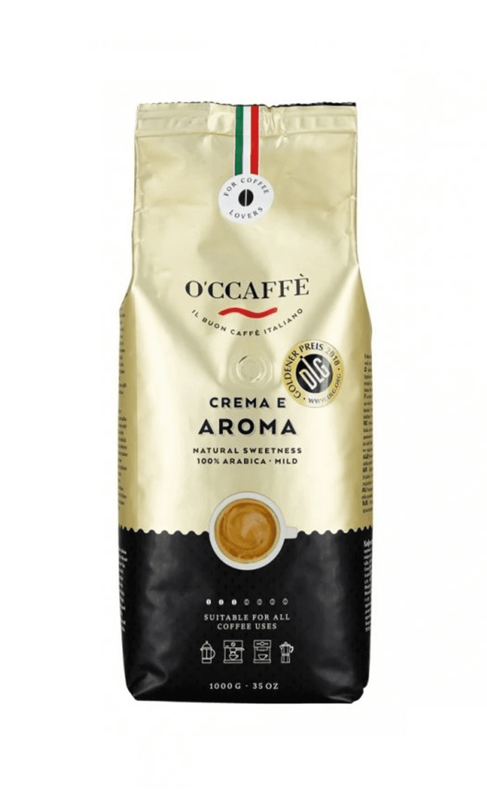 O'Ccaffé Crema e Aroma 1 kg Zrnková káva