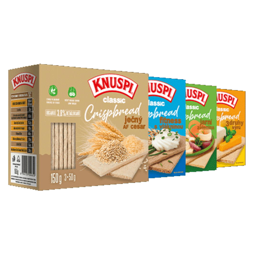 Knuspi Knuspi Crispbread 150g - jarní zelenina
