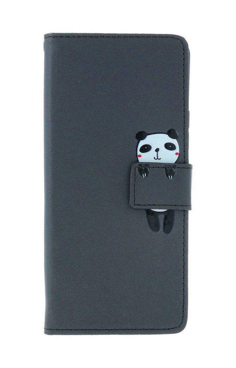 Pouzdro TopQ Xiaomi Redmi Note 13 Pro 5G knížkové černé s pandou 131062