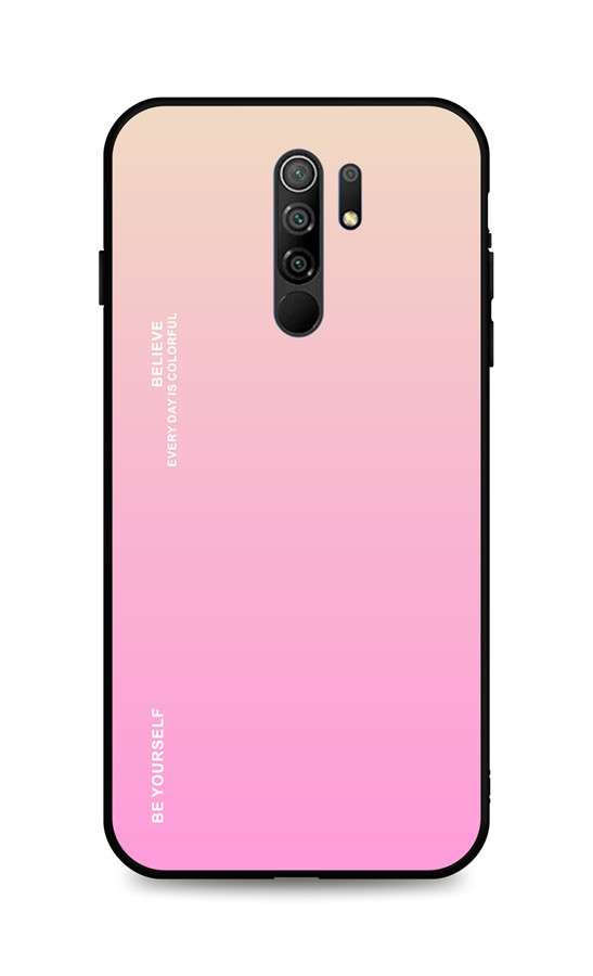 Kryt TopQ LUXURY Xiaomi Redmi 9 pevný duhový meruňkový 51014
