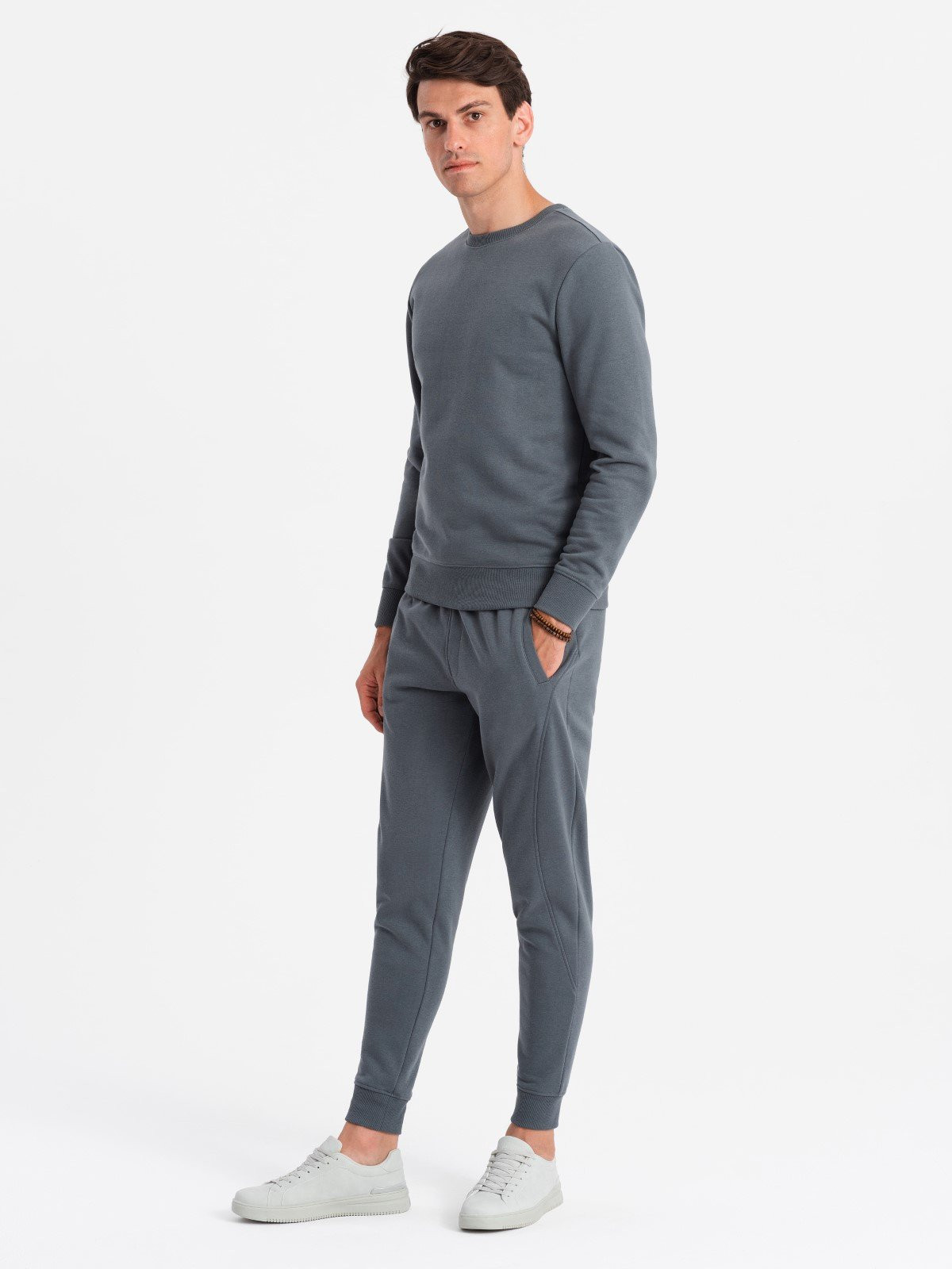 Ombre BASIC men's cotton sweatshirt set BASIC sweatshirt + joggers