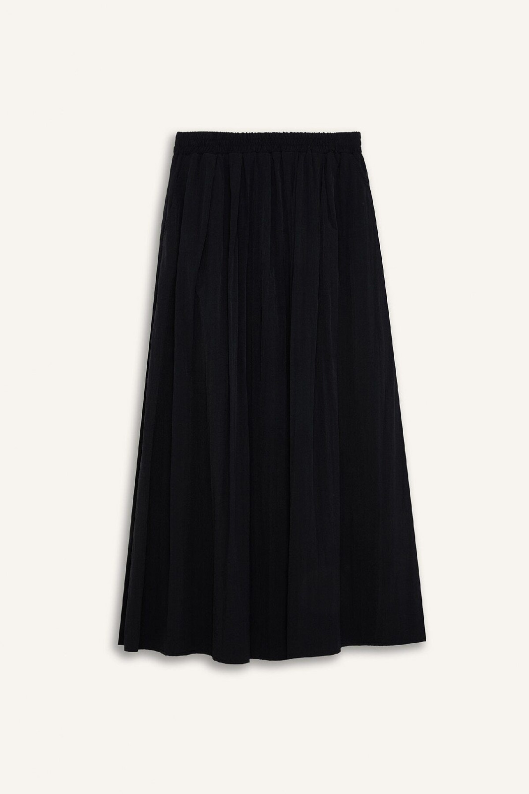 DEFACTO A Cut Normal Waist Basic Straight Flared Maxi Skirt