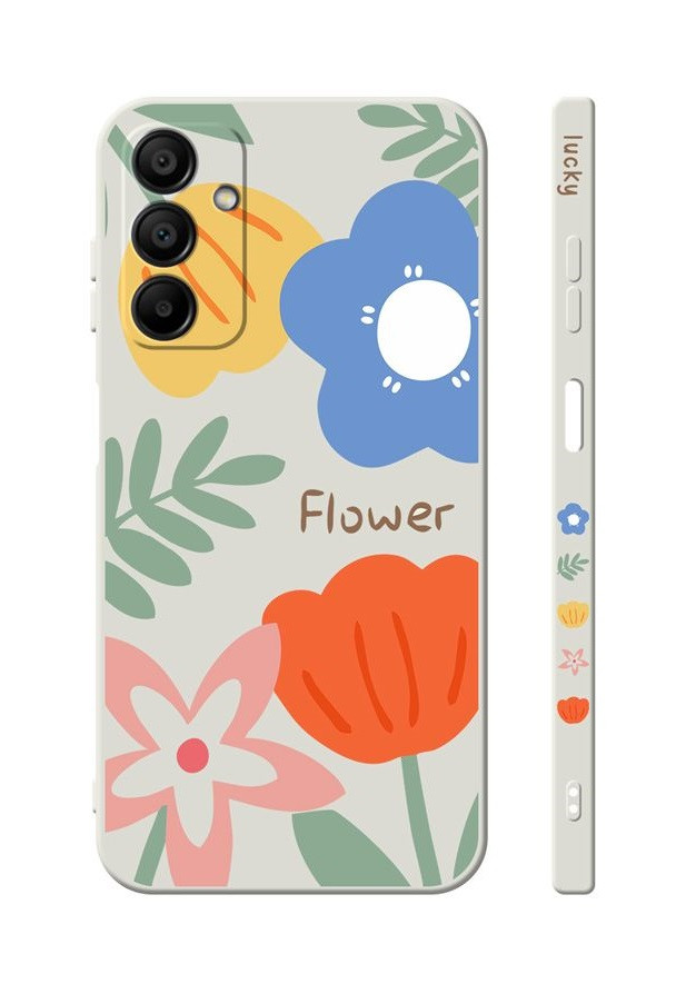 Kryt TopQ Design Samsung A15 Malované květy 130714