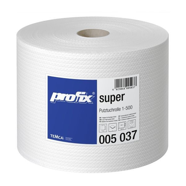 Papírové utěrky v roli Temca Profix Super T005037, 1-vrstvé, 27x38 cm EGT005037